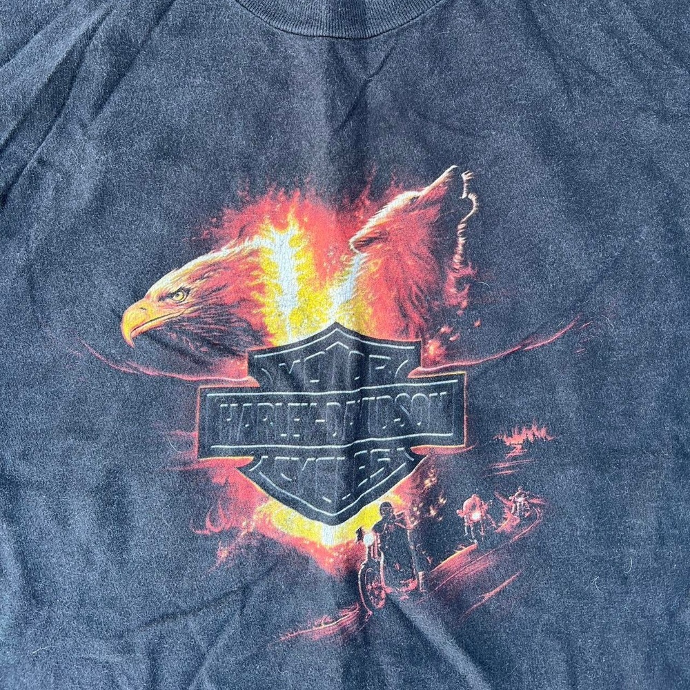 1990s Harley Davidson Graphic AOP shirt size XL